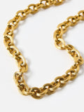 Oliver Bonas gold tone waterproof chunky chain necklace - British product