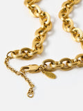 Oliver Bonas gold tone waterproof chunky chain necklace - British product