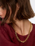 Oliver Bonas gold tone waterproof chunky chain necklace - British product