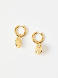 Oliver Bonas gold tone waterproof drop earrings, imported from the UK