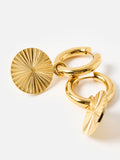 Oliver Bonas gold tone waterproof drop earrings, imported from the UK