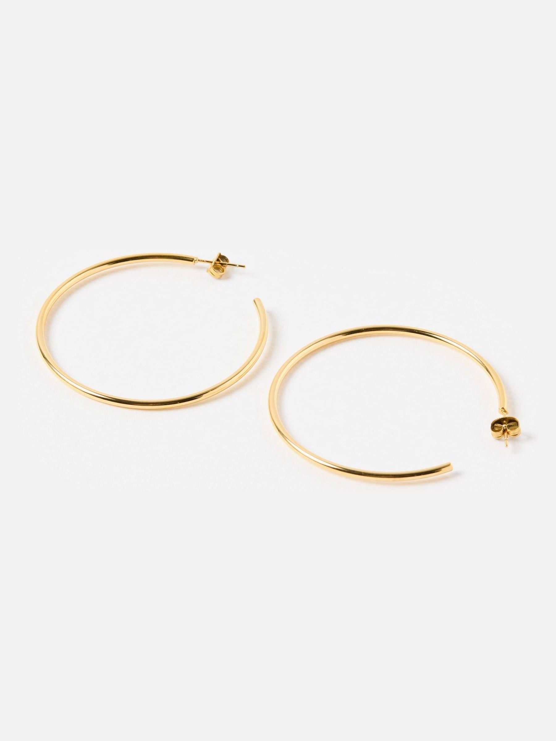 Oliver Bonas gold hoop earrings large waterproof, UK version