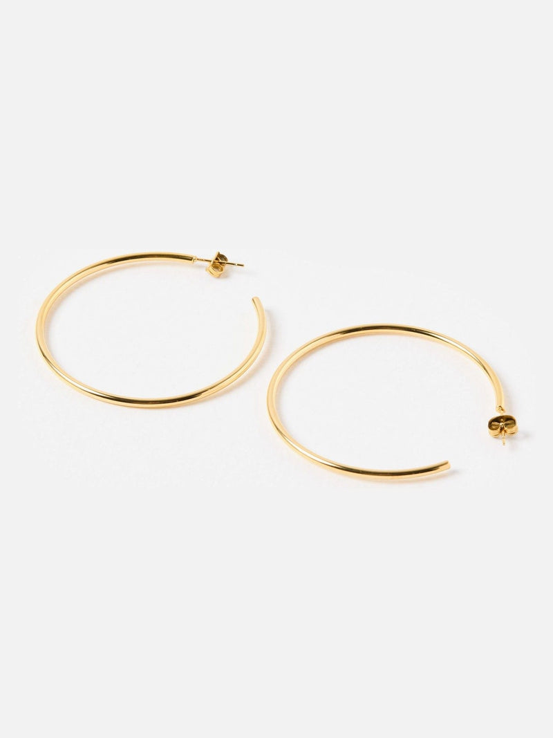 Oliver Bonas gold hoop earrings large waterproof, UK version