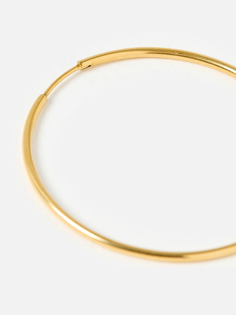 Oliver Bonas gold hoop earrings large waterproof, UK version