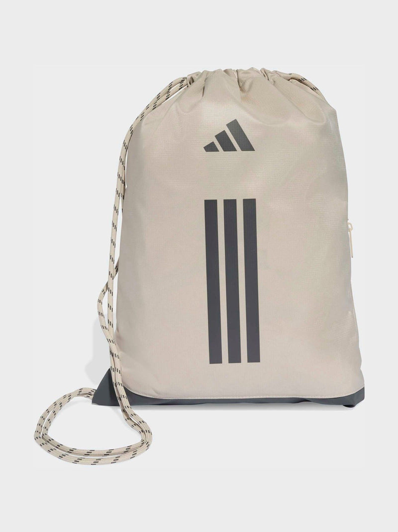 adidas Grey 3 Stripe Gymsack 14.4L (British brand)
