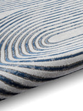 Think Rugs grey Apollo modern linear rug - British product