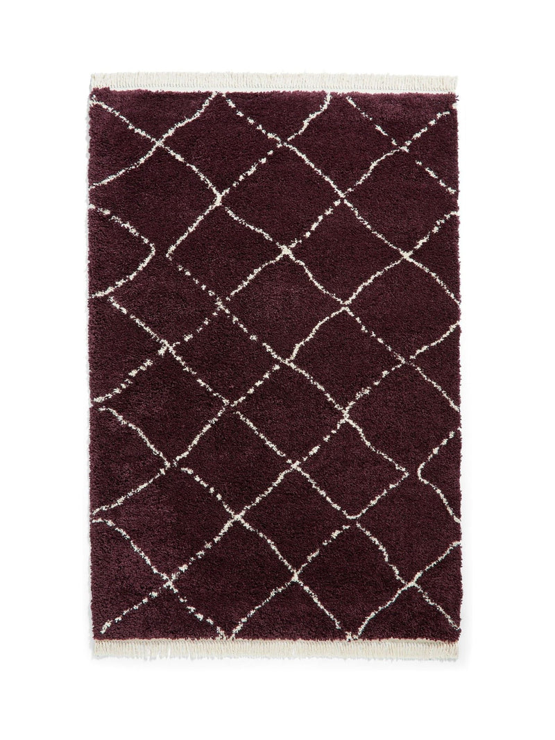Think Rugs Purple Boho Berber rug, UK version
