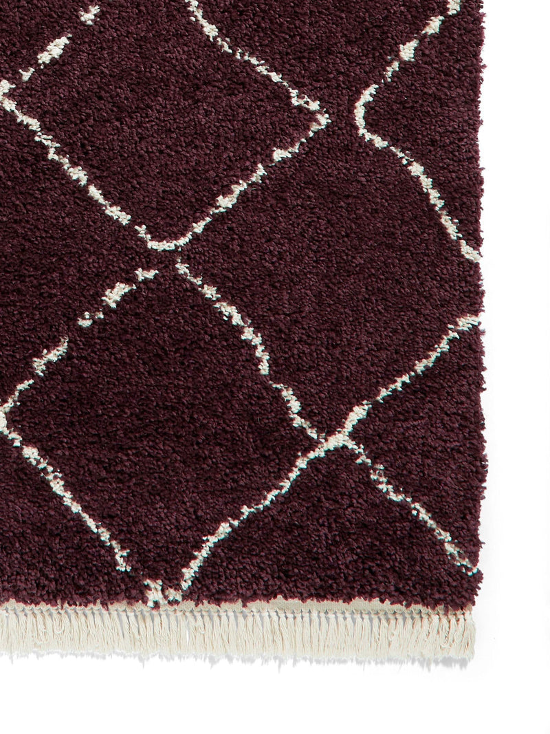 Think Rugs Purple Boho Berber rug, UK version