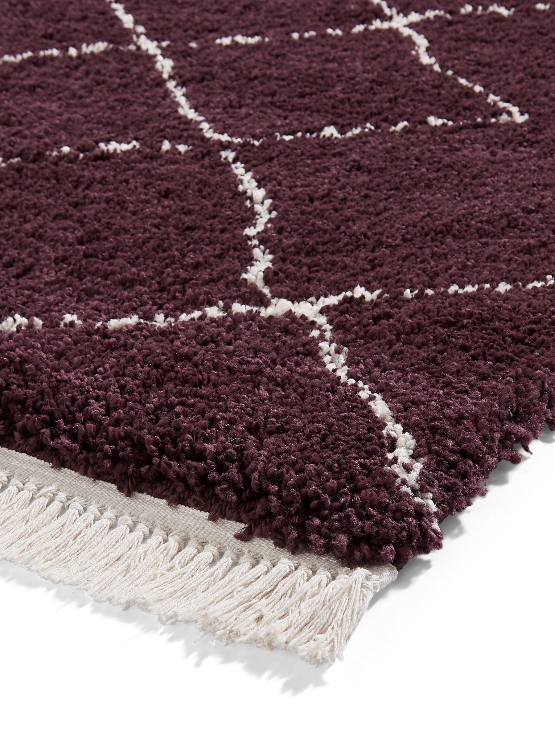 Think Rugs Purple Boho Berber rug, UK version
