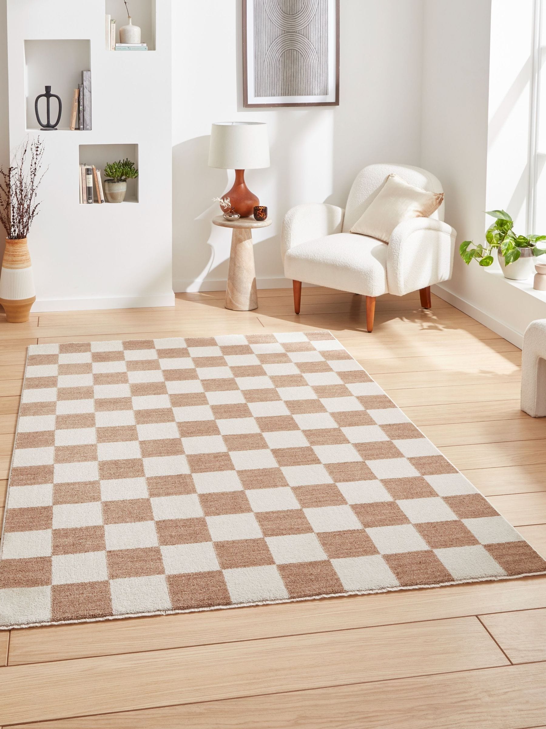Think Rugs Beige Baltimore 66618 Modern Rug
