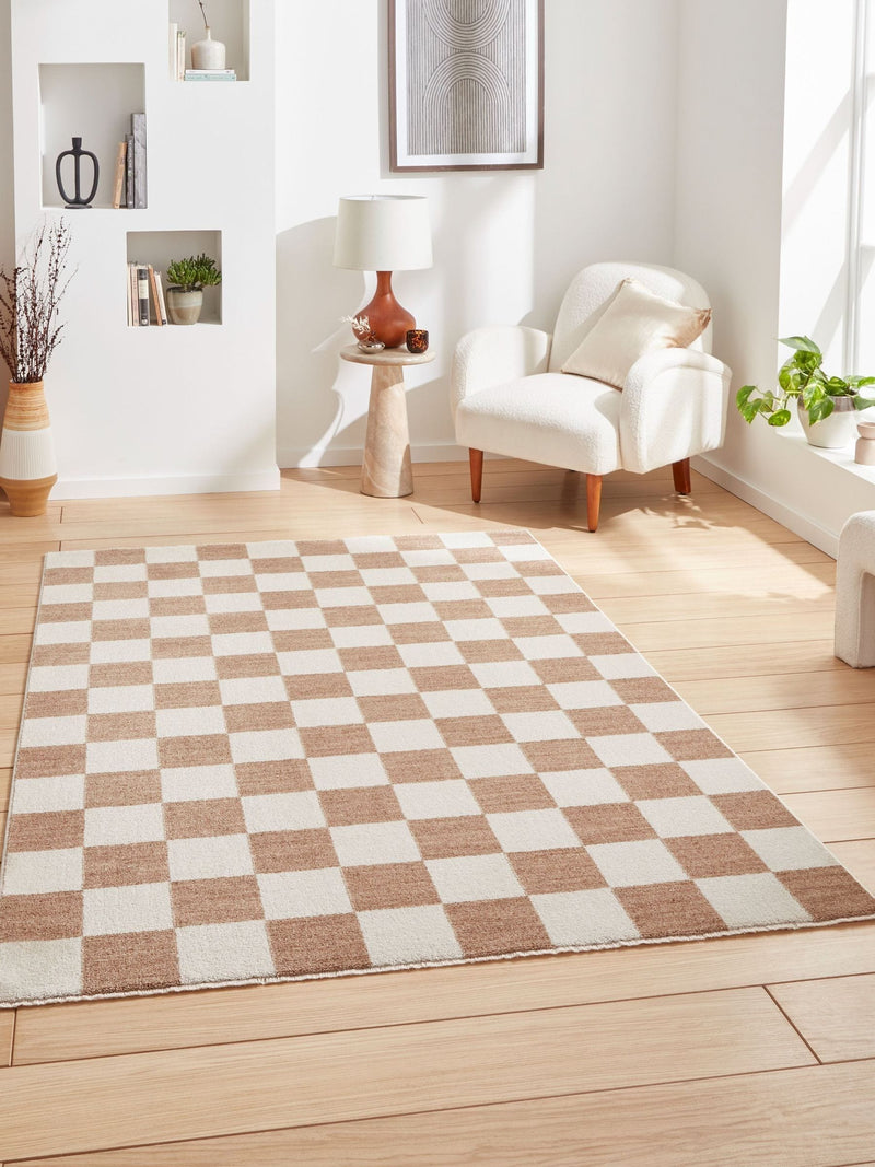 Think Rugs Beige Baltimore 66618 Modern Rug