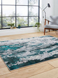 Think Rugs Apollo grey abstract rug (British brand)