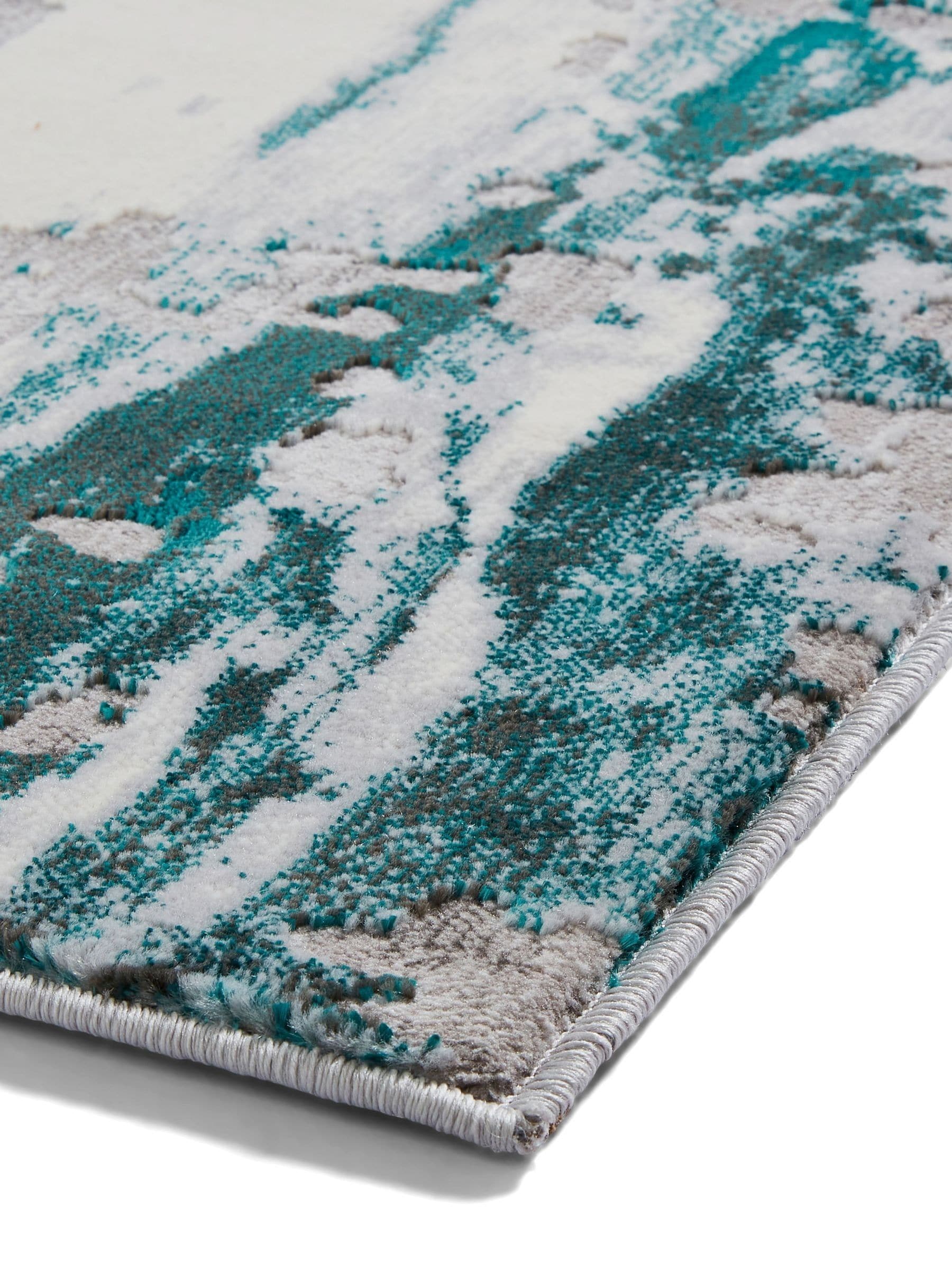 Think Rugs Apollo grey abstract rug (British brand)