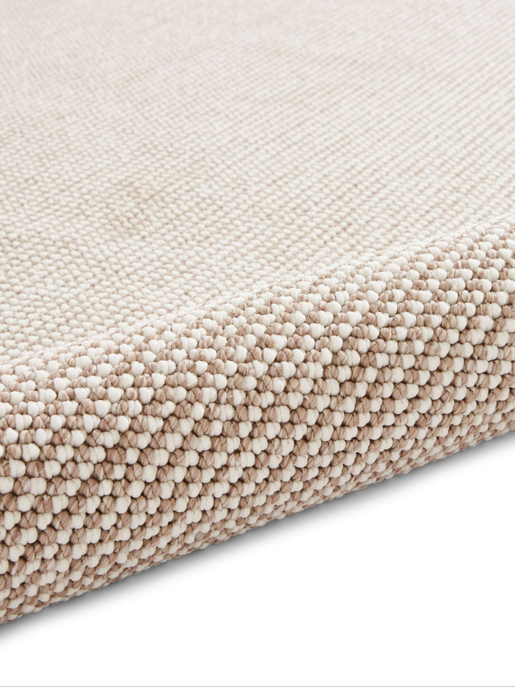 Think Rugs White Boucle Rug machine-made - British product