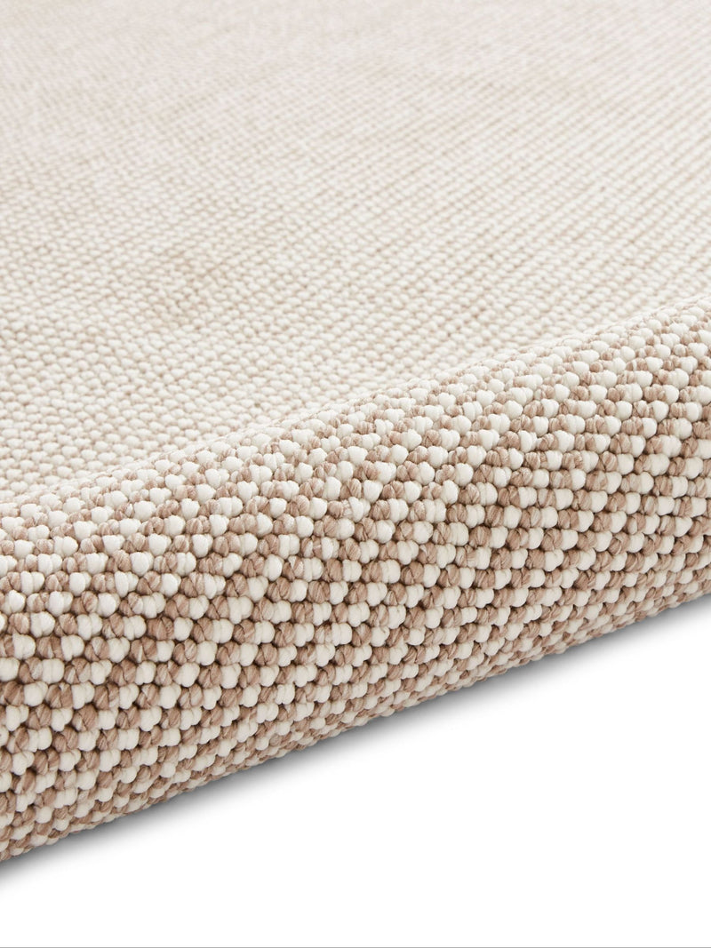 Think Rugs White Boucle Rug machine-made - British product