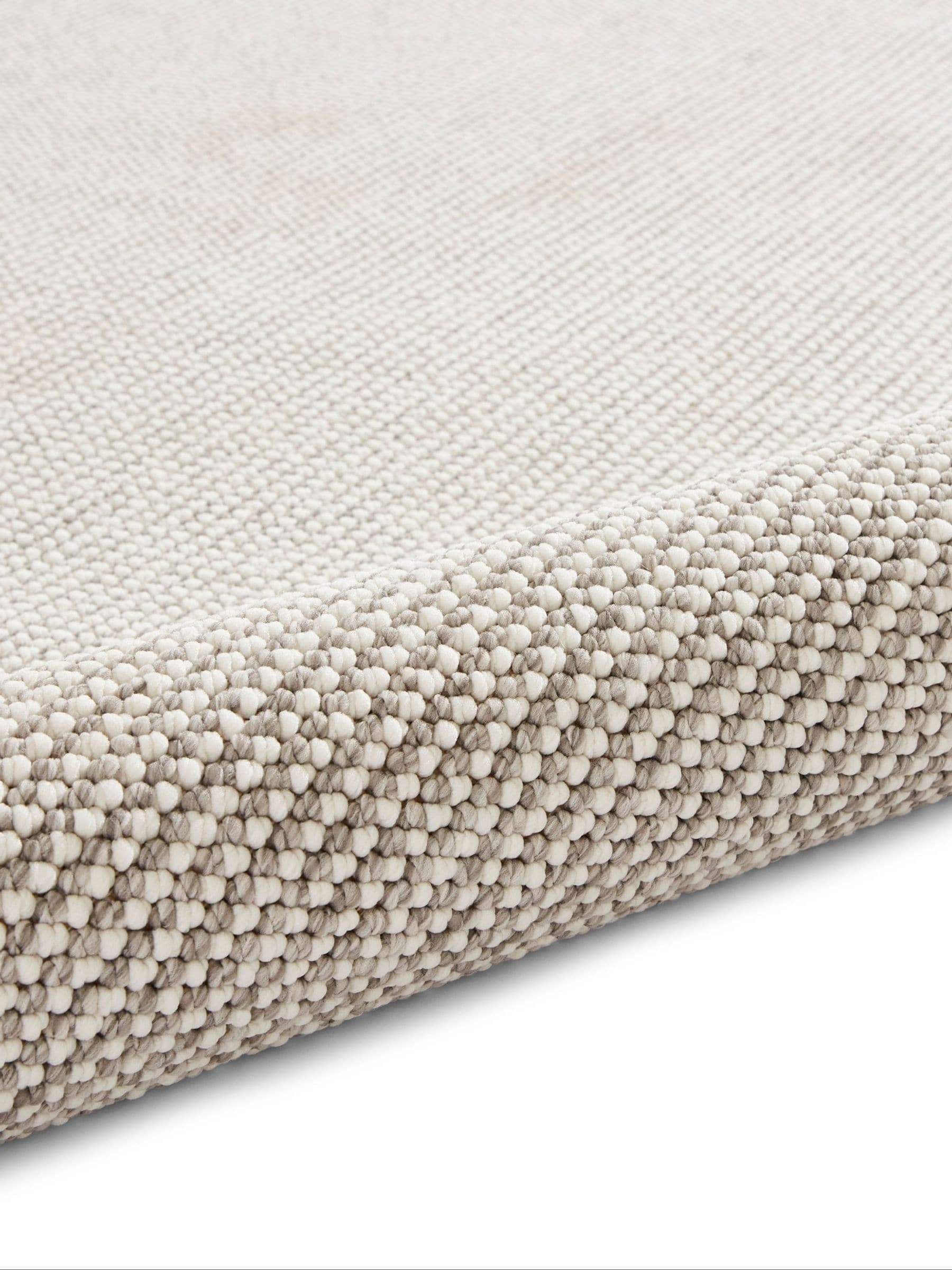 Think Rugs White E6404 Boucle Rug - British product