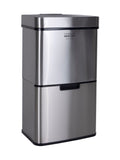Charles Bentley silver triple compartment sensor bin 62L (British brand)