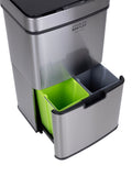 Charles Bentley silver triple compartment sensor bin 62L (British brand)