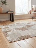 Think Rugs creation geometric rug grey polyester - British product