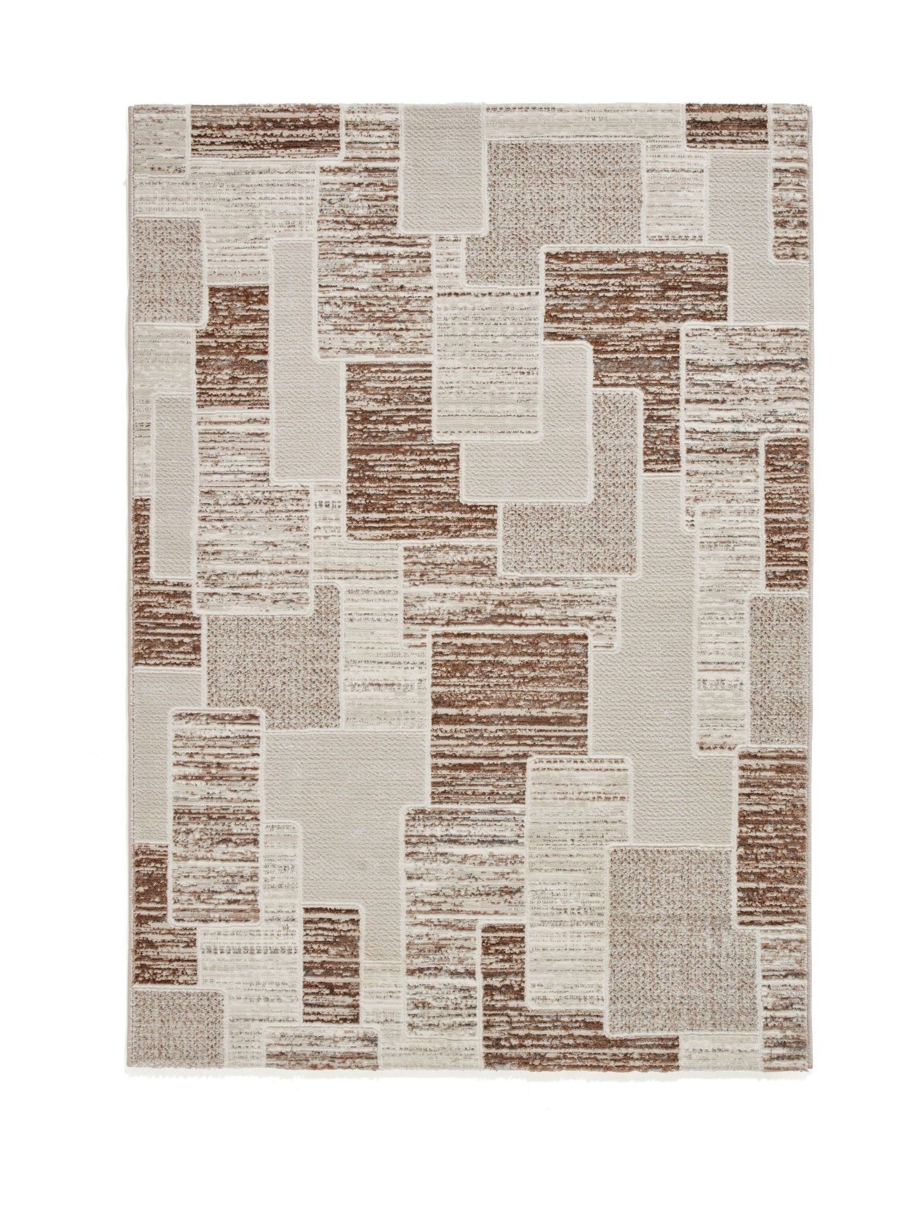 Think Rugs creation geometric rug grey polyester - British product