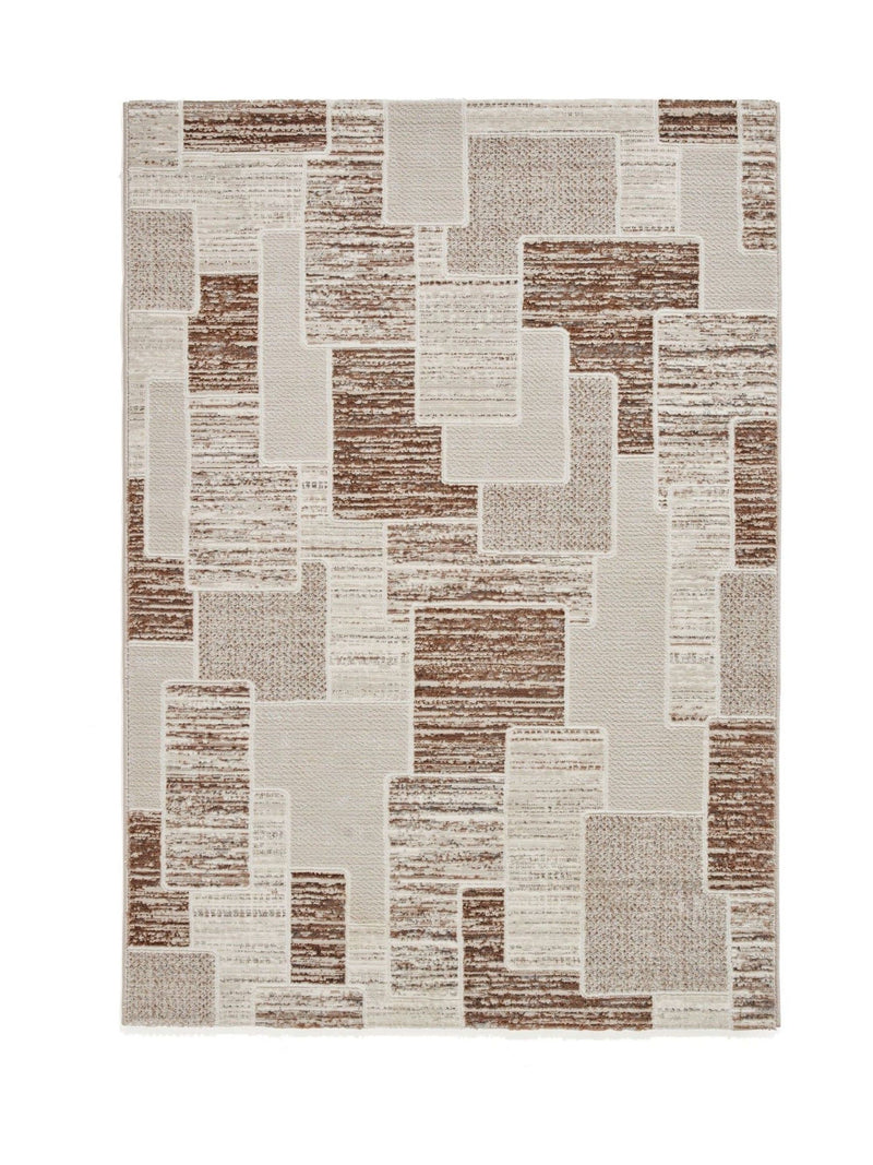Think Rugs creation geometric rug grey polyester - British product