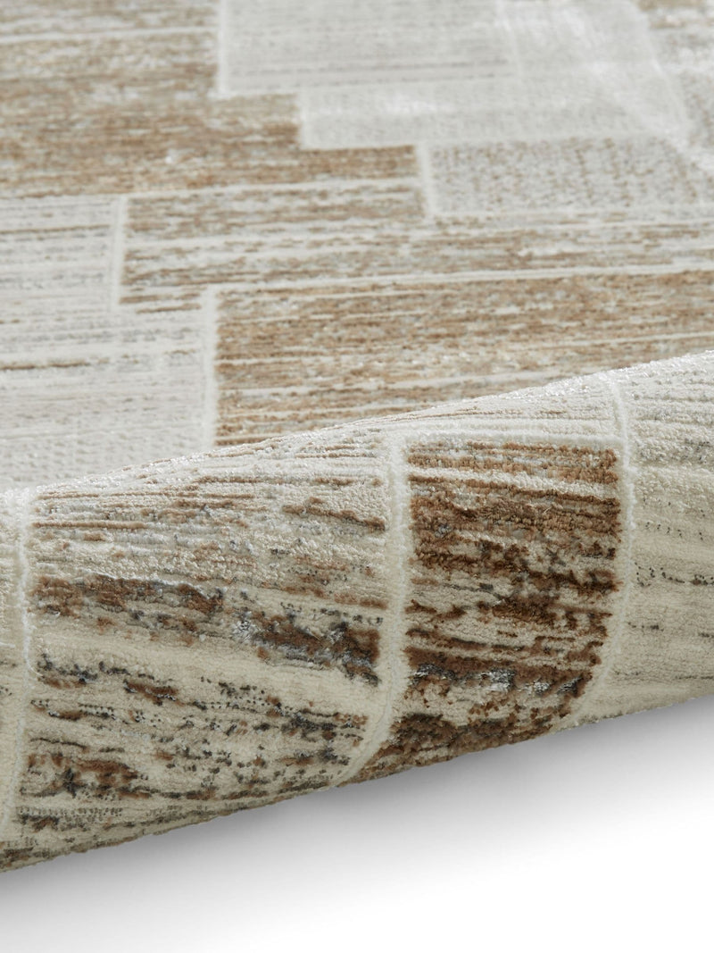 Think Rugs creation geometric rug grey polyester - British product