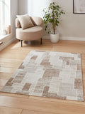 Think Rugs creation geometric rug grey polyester - British product