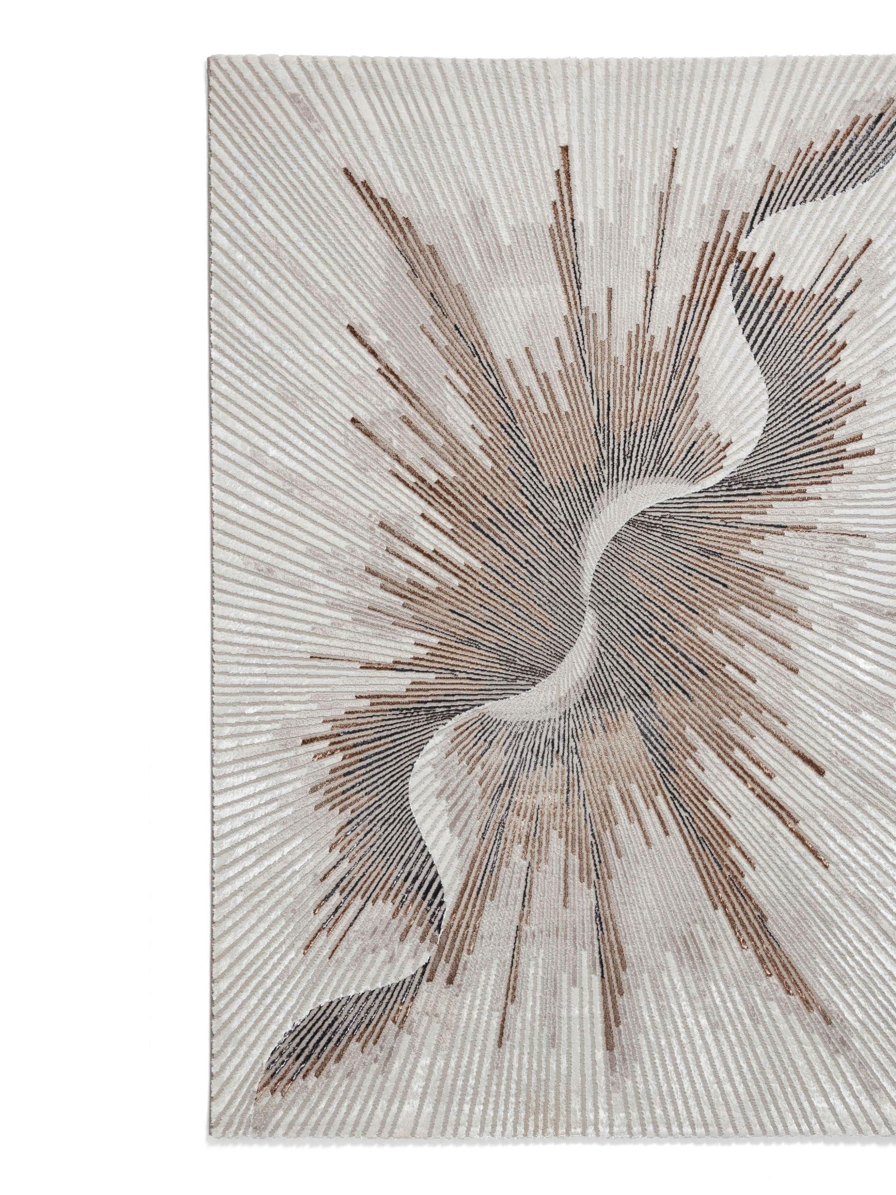 Think Rugs Bronze Creation modern abstract rug, imported from the UK