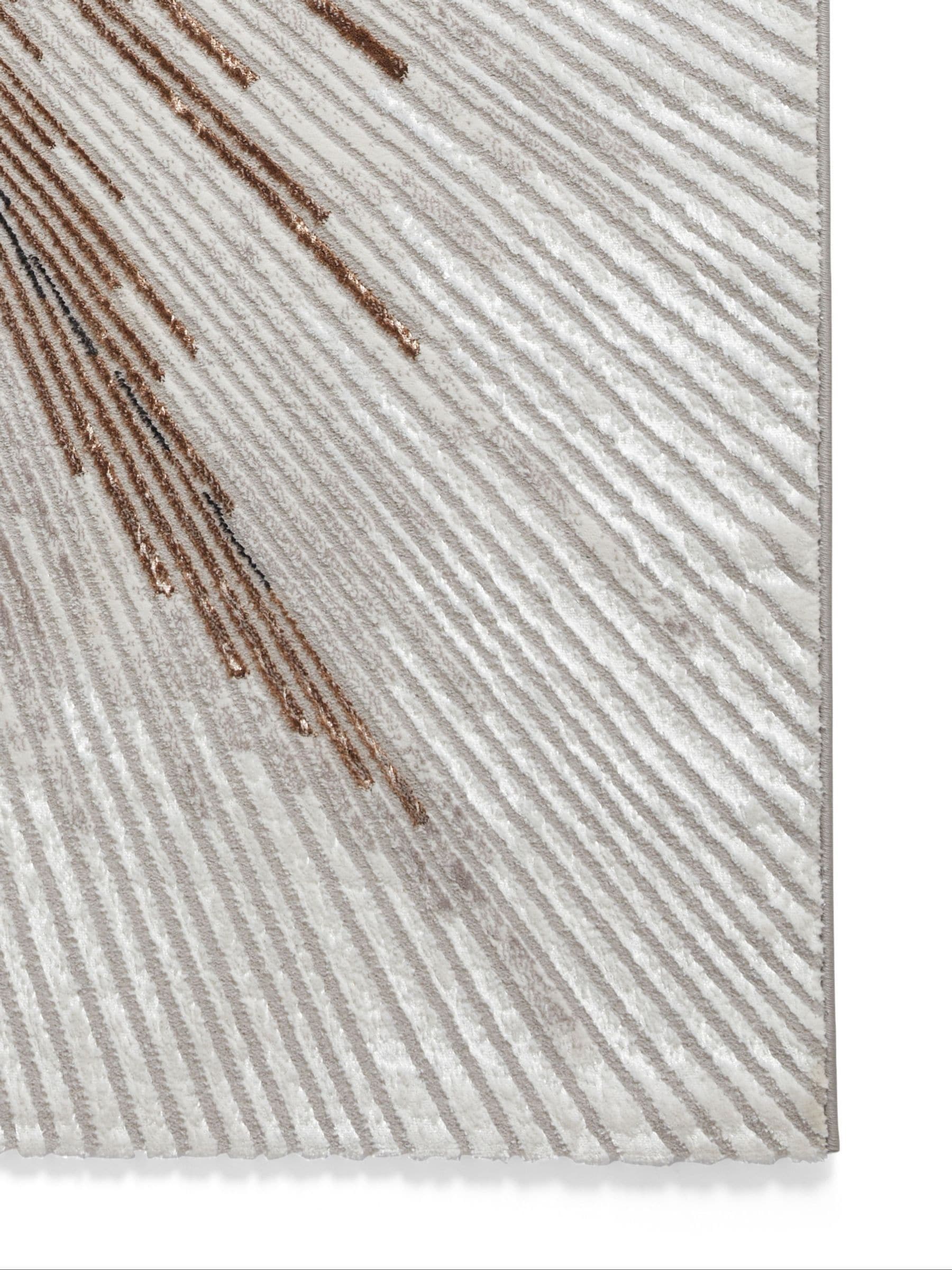 Think Rugs Bronze Creation modern abstract rug, imported from the UK