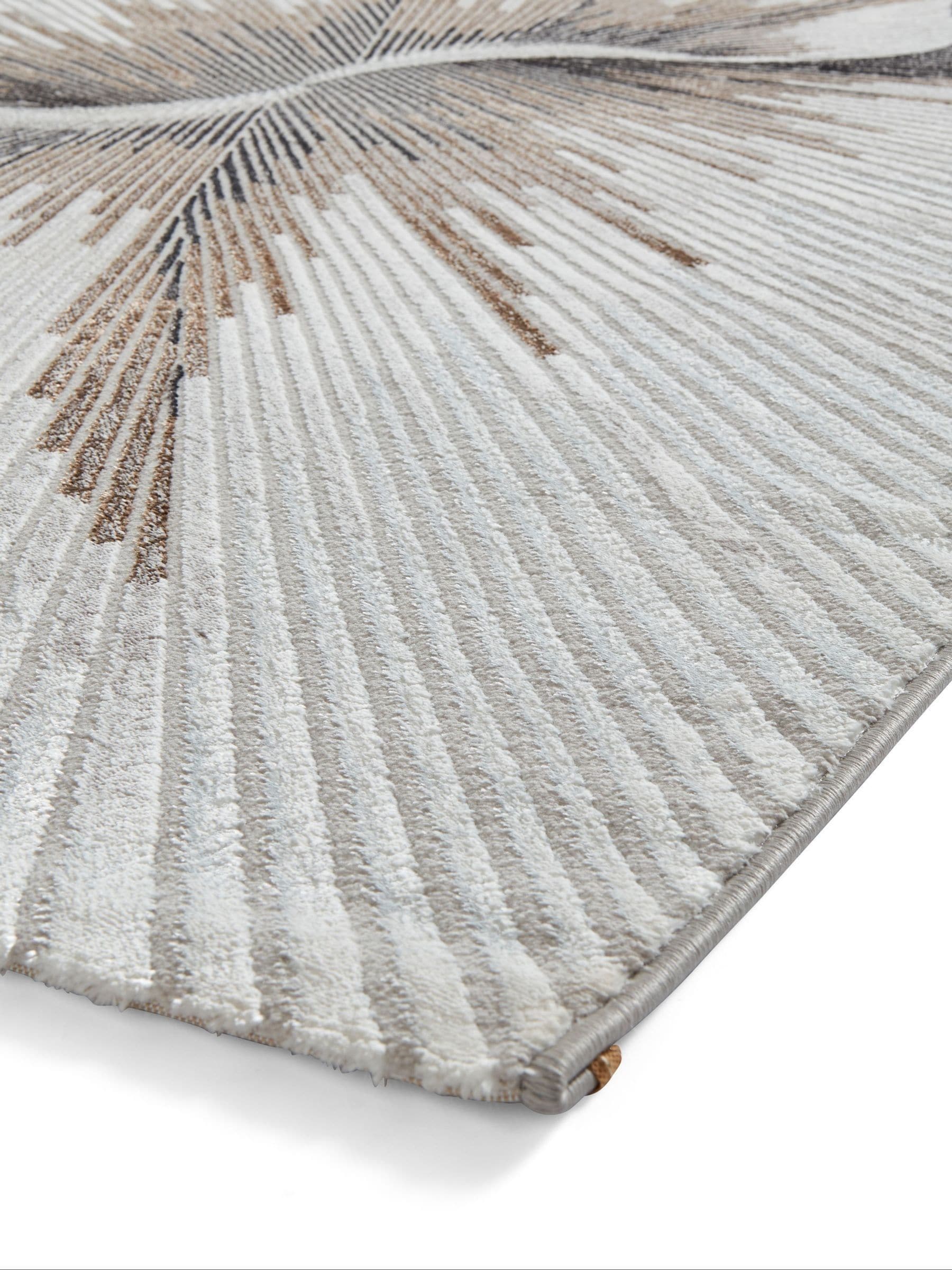Think Rugs Bronze Creation modern abstract rug, imported from the UK