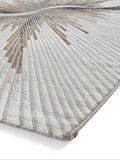 Think Rugs Bronze Creation modern abstract rug, imported from the UK
