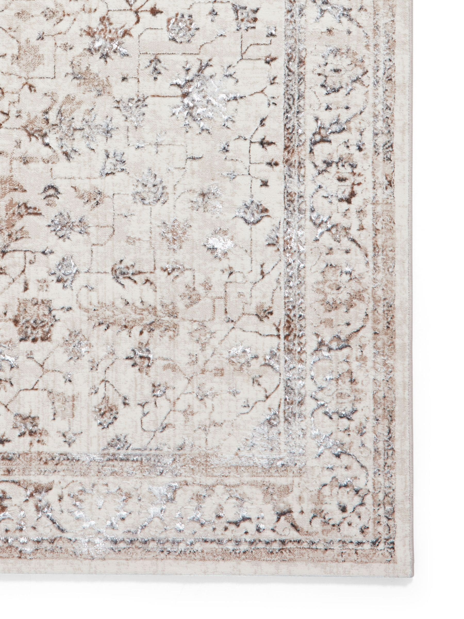 Think Rugs beige vintage rug - British product