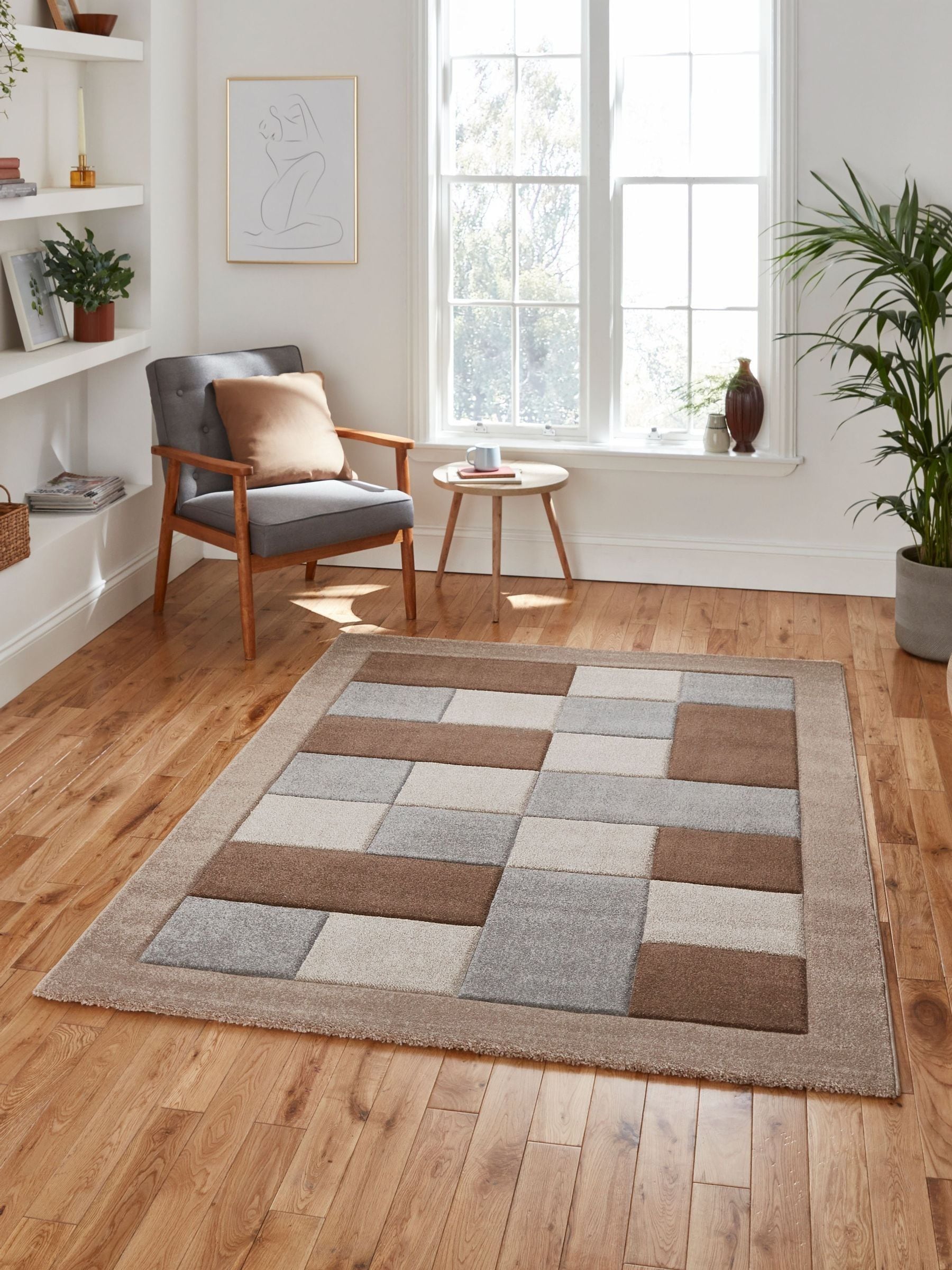 Think Rugs Brooklyn geometric rug, imported from the UK