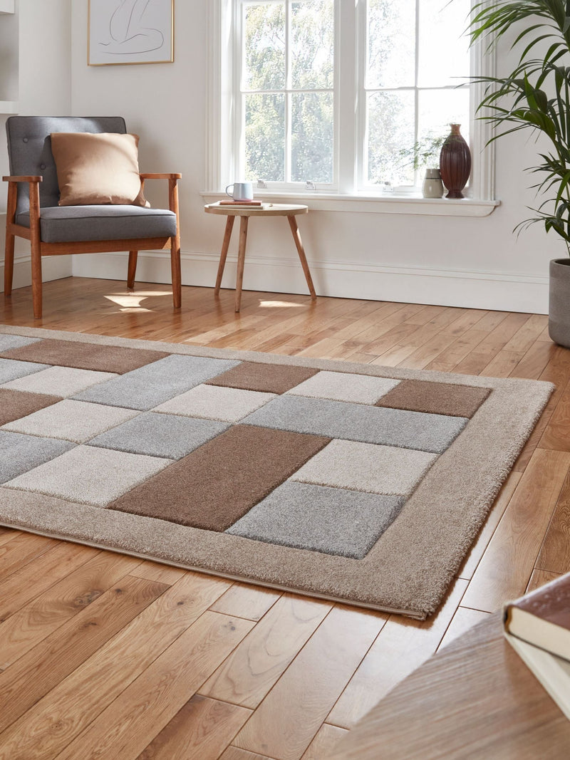 Think Rugs Brooklyn geometric rug, imported from the UK