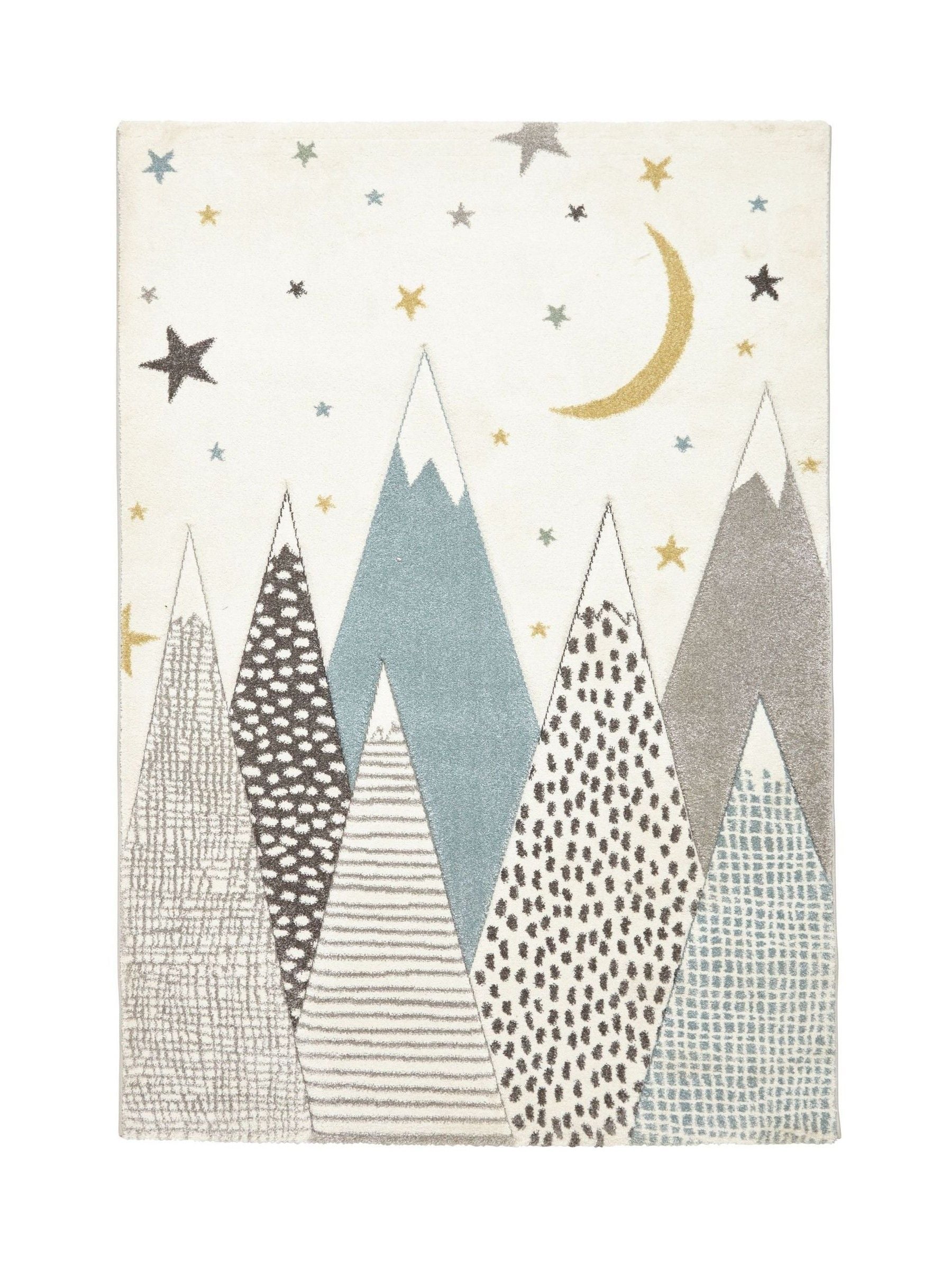 Think Rugs Blue Brooklyn rug, imported from the UK