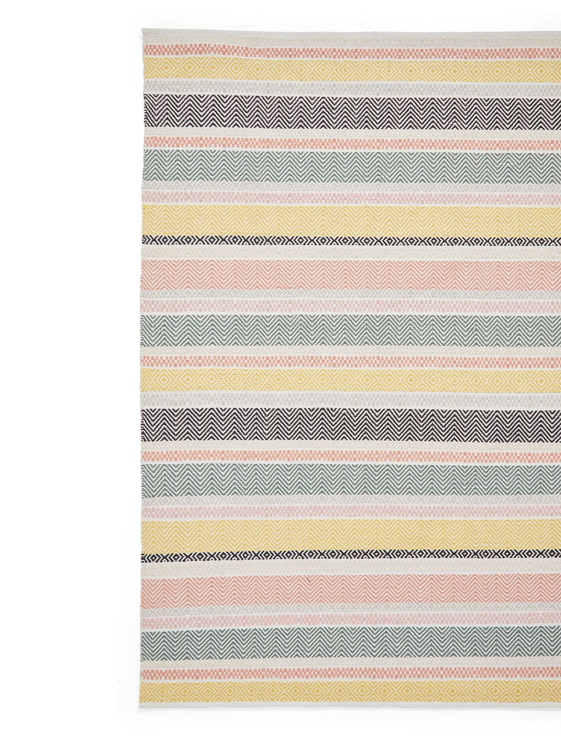 Think Rugs hand-woven cotton geometric rug, UK version