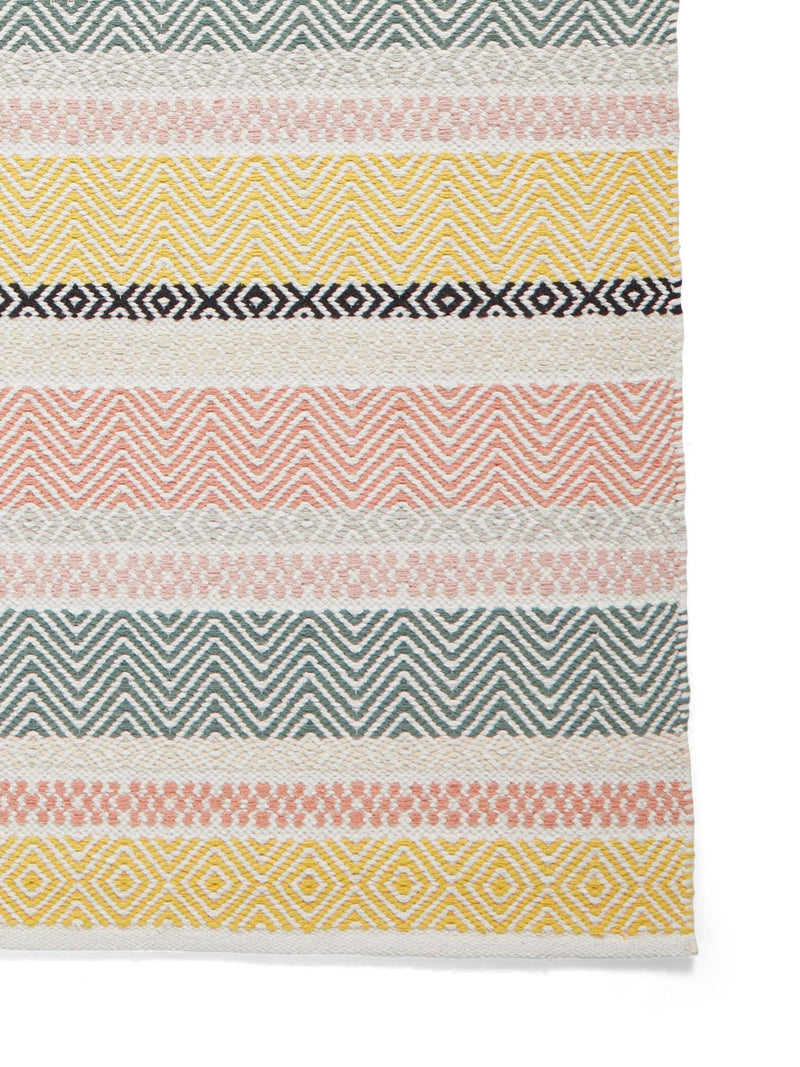 Think Rugs hand-woven cotton geometric rug, UK version