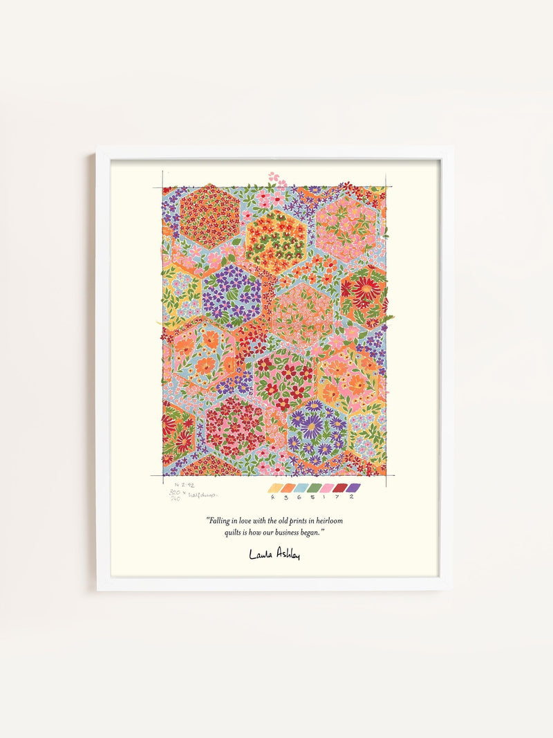 Laura Ashley Multi Fulford Patchwork Small Wall Art Frame