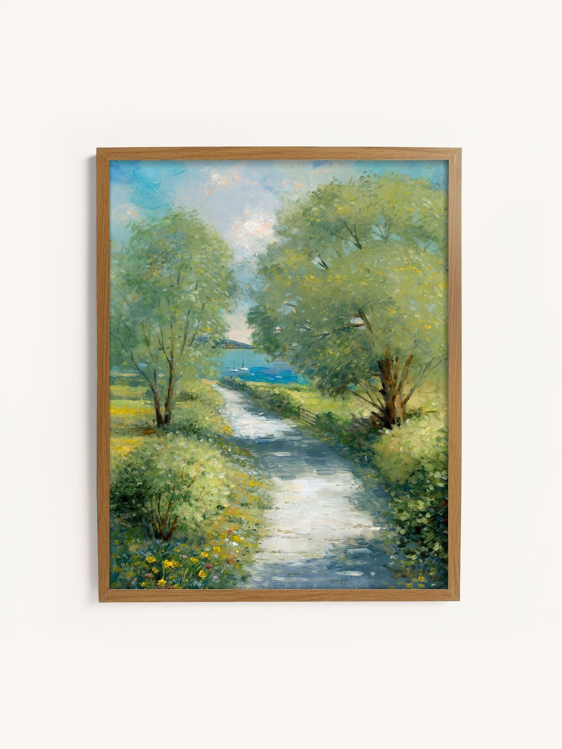 Laura Ashley Green Country Lane small wall art (British brand)