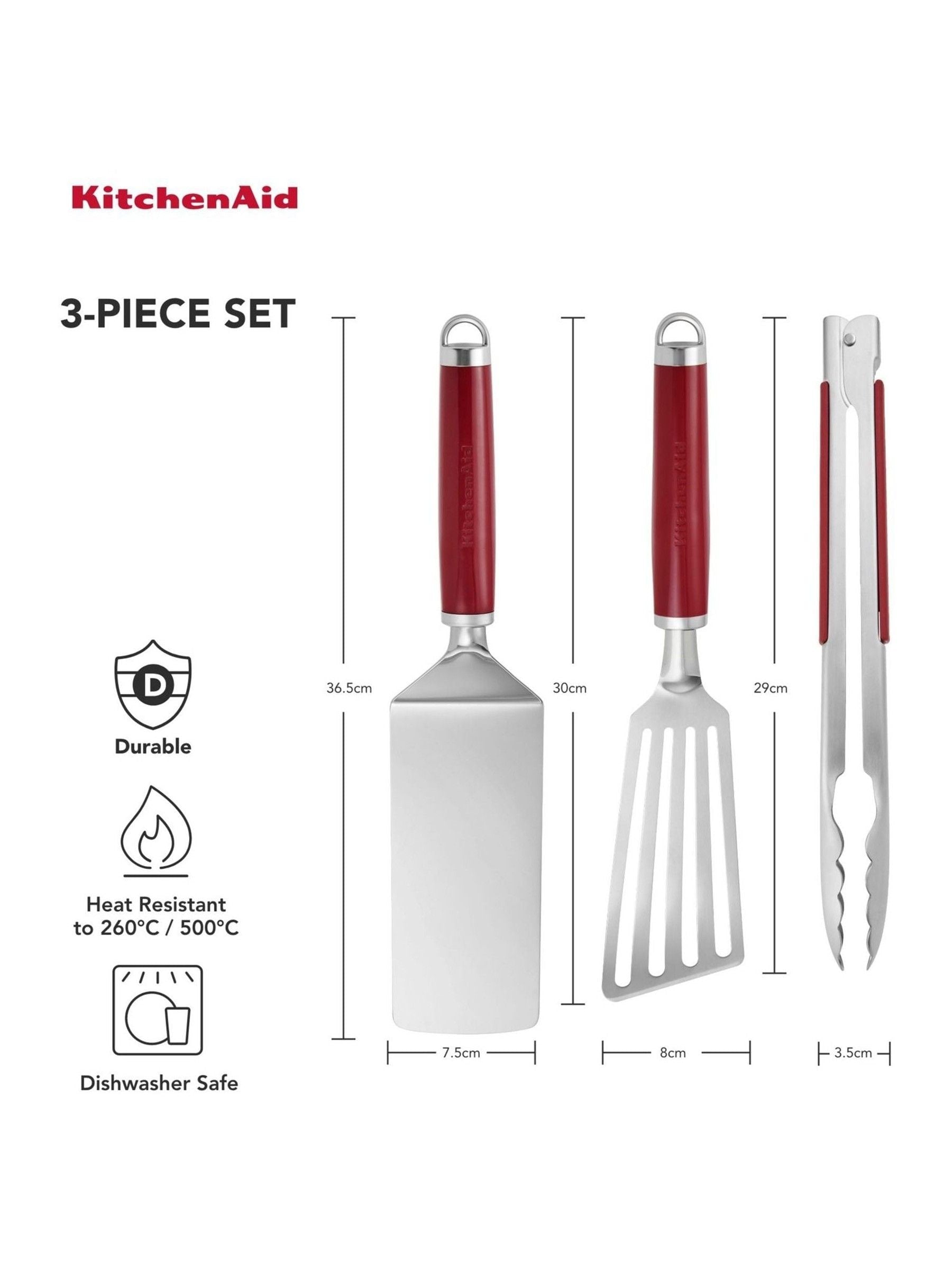 KitchenAid 3 piece indoor grilling set, imported from the UK