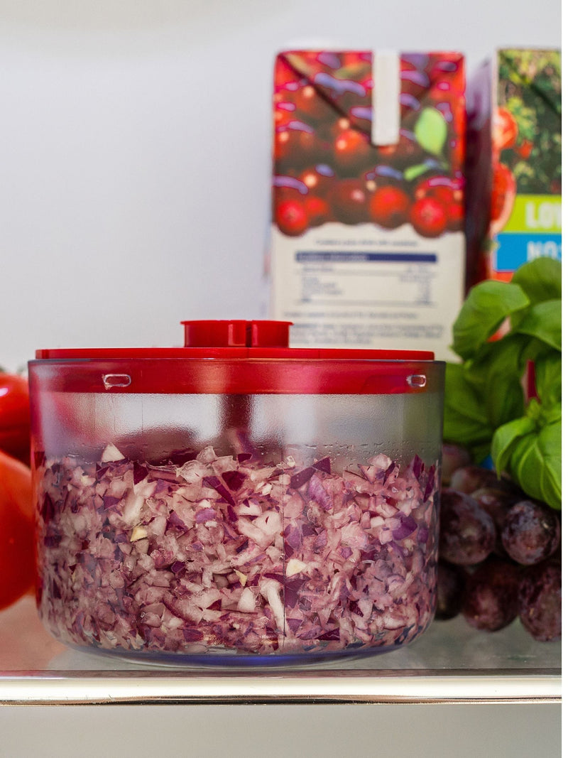 KitchenAid red manual food chopper - British product