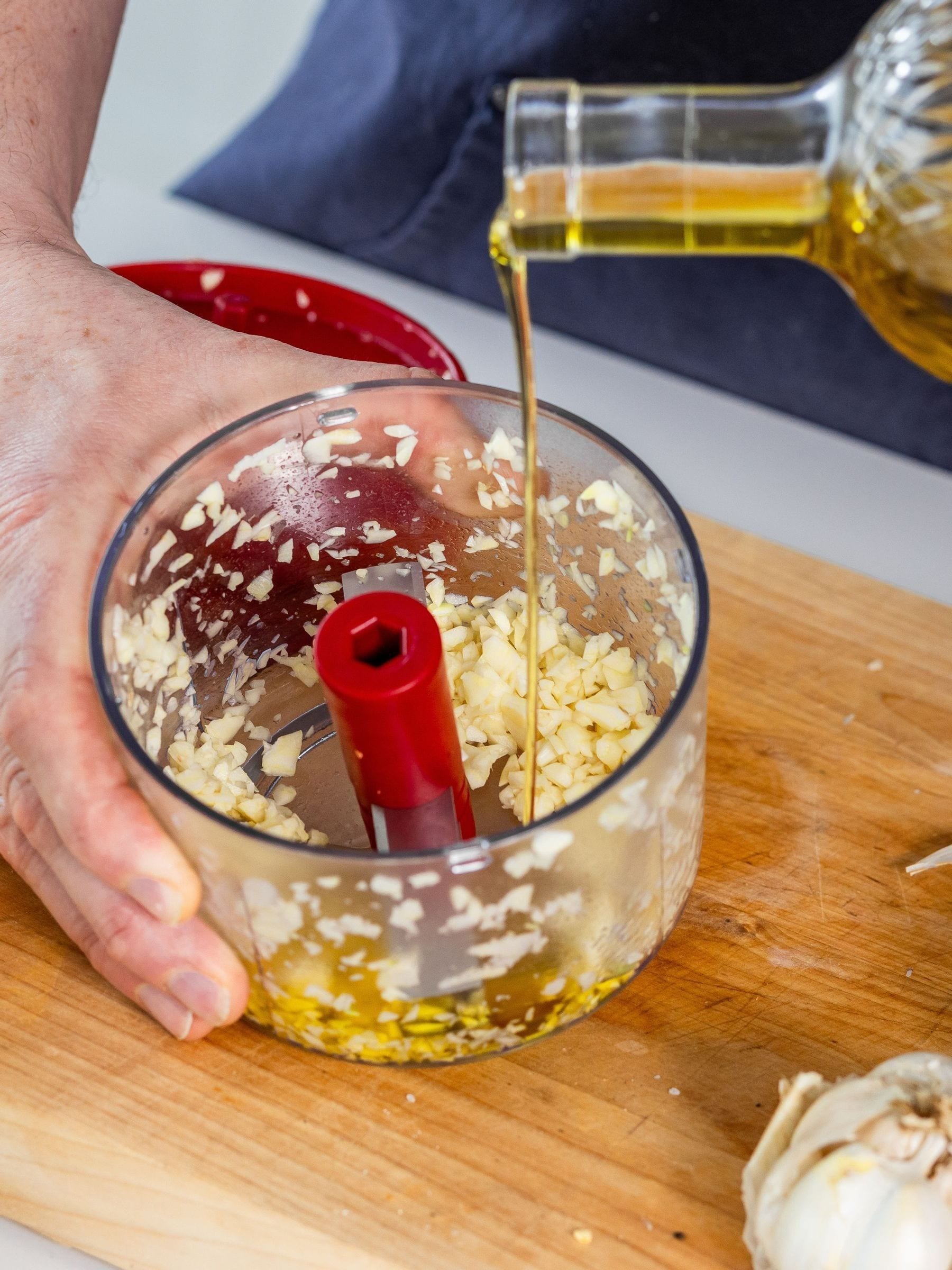 KitchenAid red manual food chopper - British product