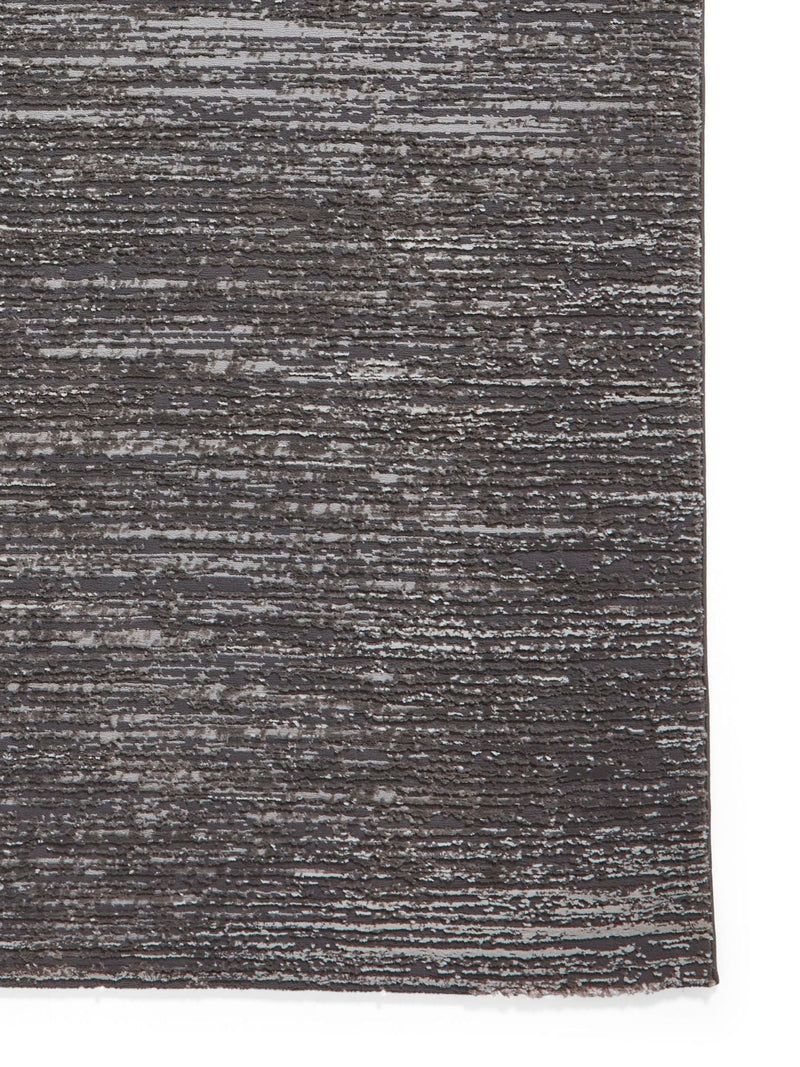 Think Rugs Charcoal Flores 1930 modern rug, UK version