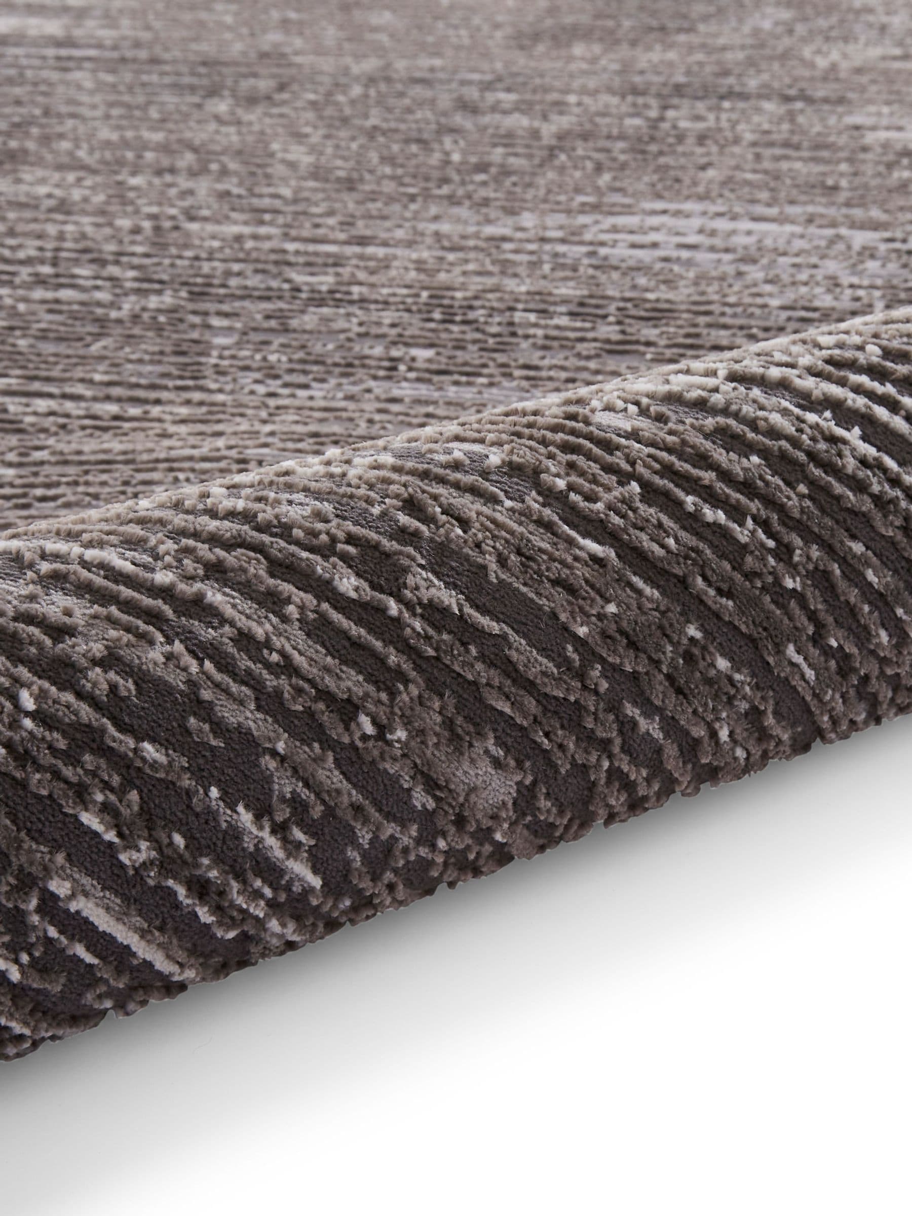 Think Rugs Charcoal Flores 1930 modern rug, UK version