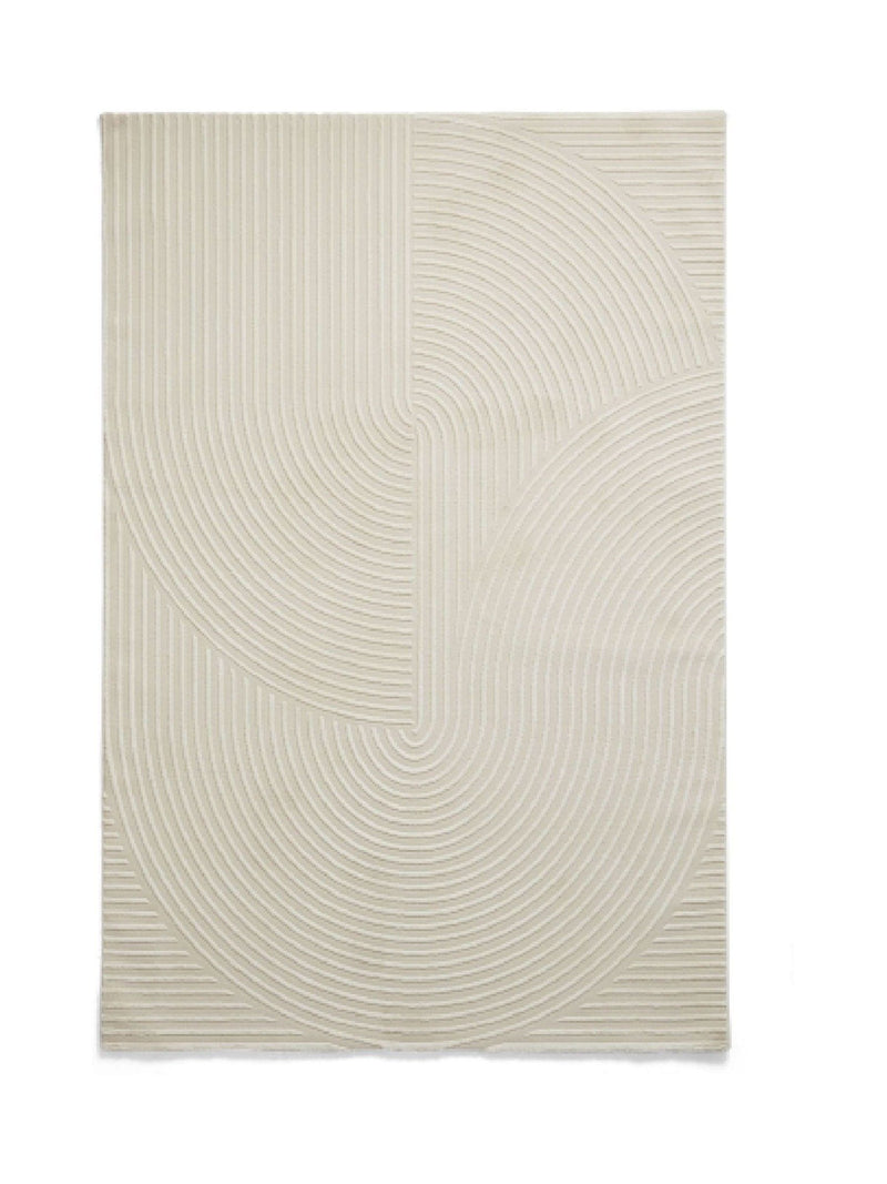 Think Rugs cream Flores modern rug, UK version