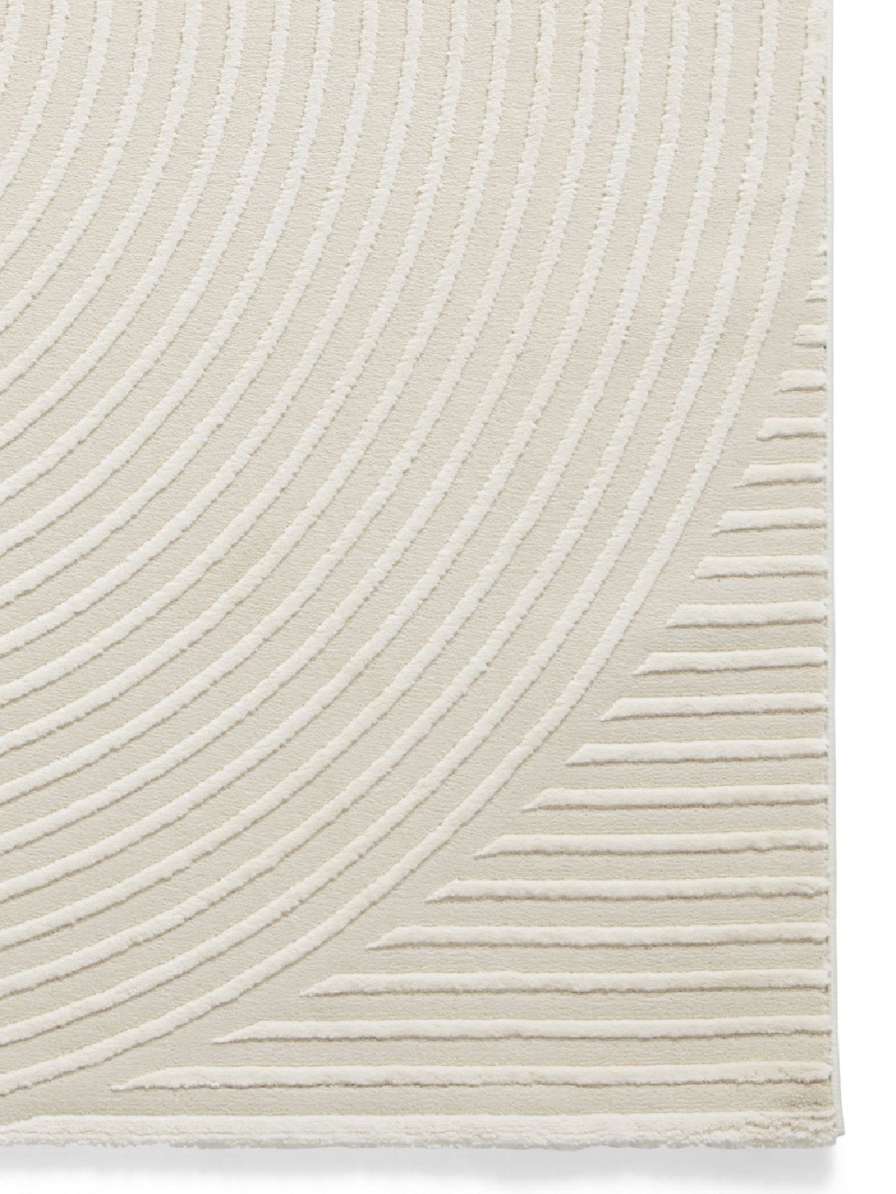 Think Rugs cream Flores modern rug, UK version