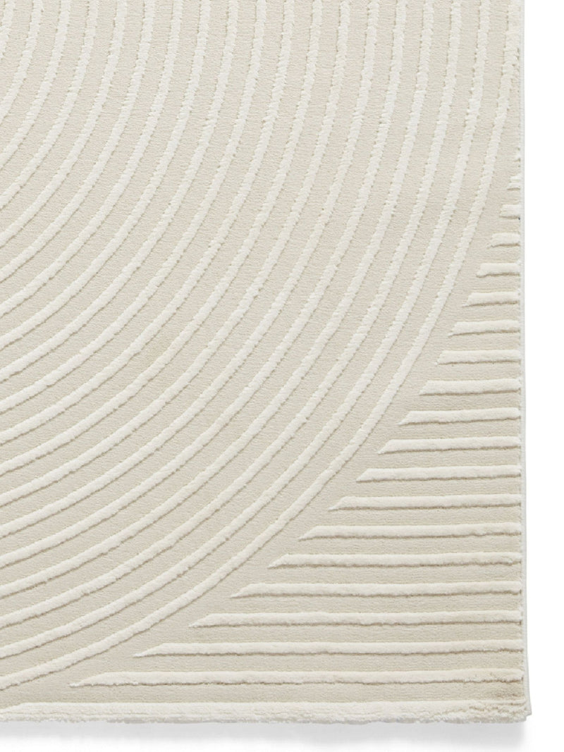 Think Rugs cream Flores modern rug, UK version