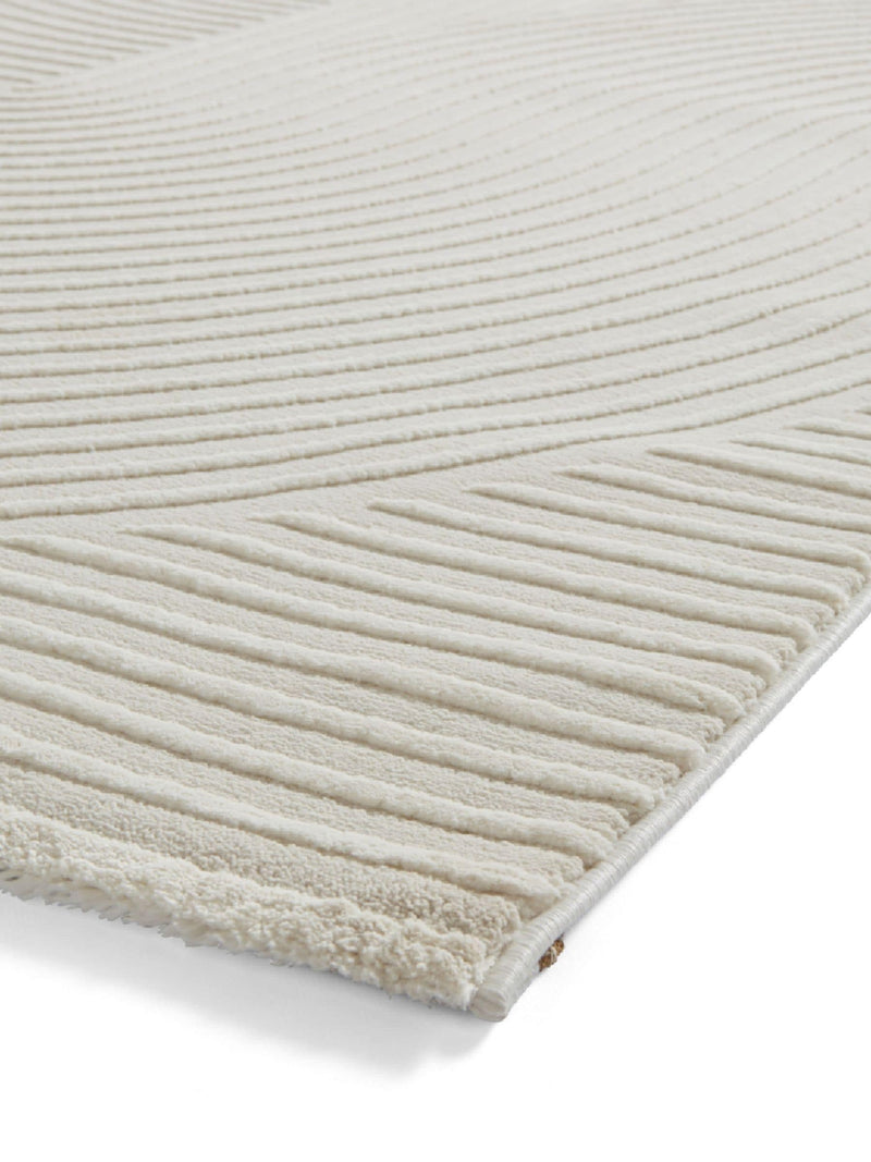 Think Rugs cream Flores modern rug, UK version