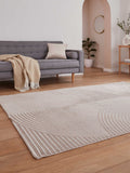 Think Rugs Mink Flores modern rug 100% polyester, UK version