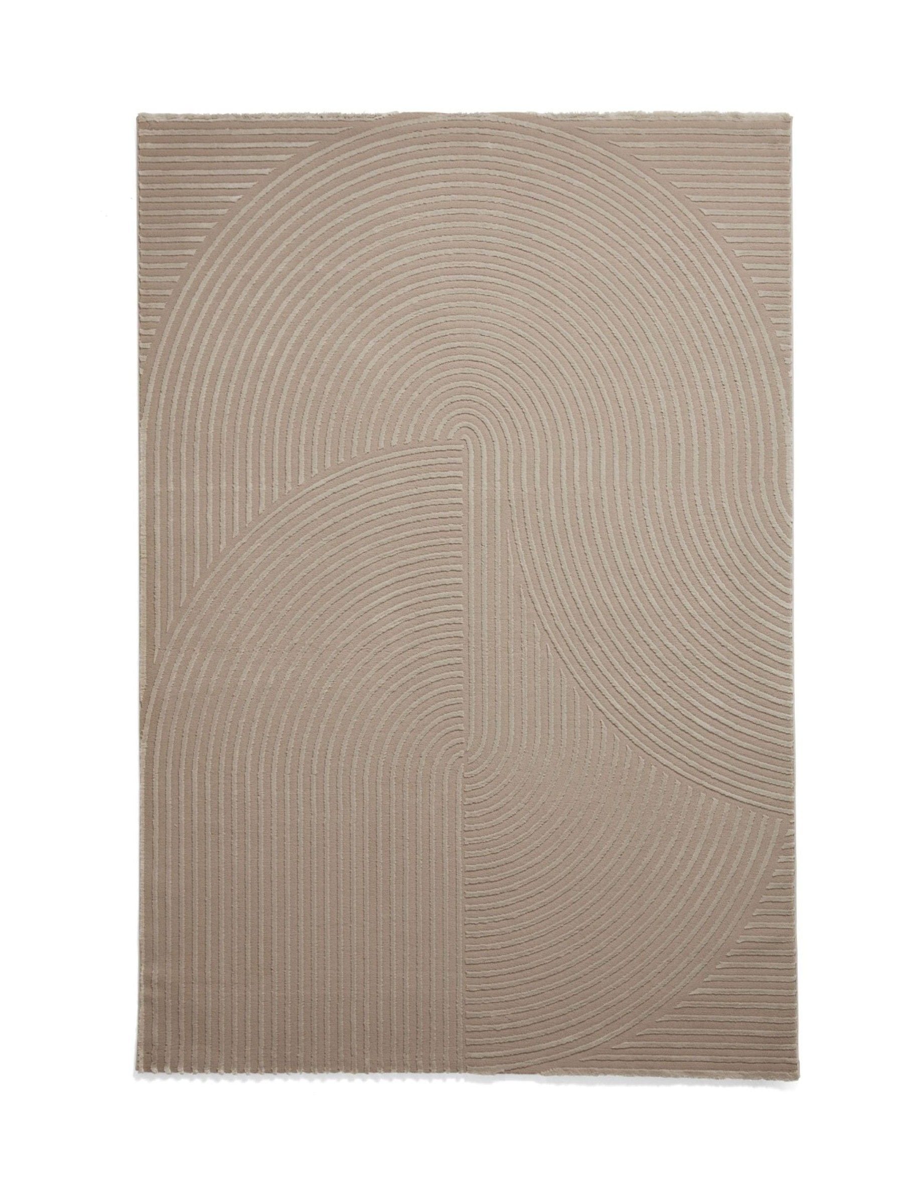 Think Rugs Mink Flores modern rug 100% polyester, UK version